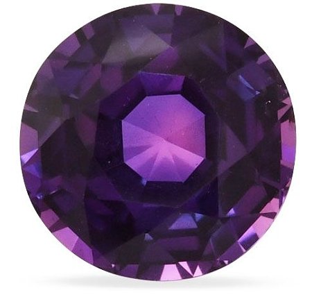 7.72 ct Round Purple Natural Sapphire