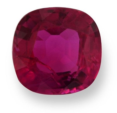 1.60 ct Cushion Red Natural Ruby