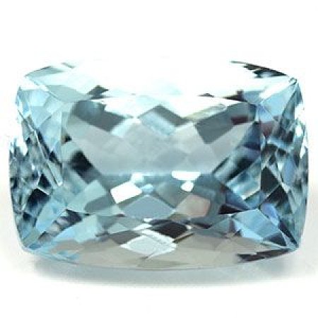 7.94 ct Cushion Blue Natural Aquamarine