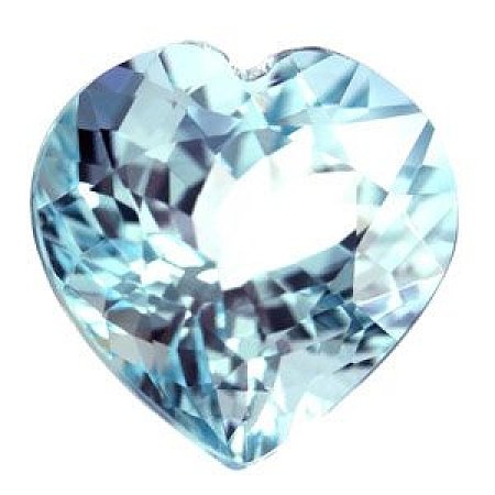 7.13 ct Heart Blue Natural Aquamarine