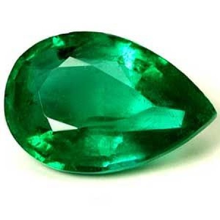 0.77 ct Pear Green Natural Emerald
