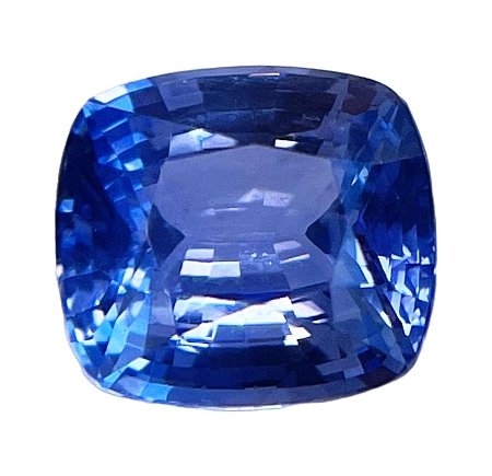 3.97 ct Cushion Blue Natural Sapphire