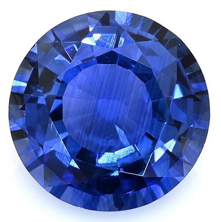 2.06 ct Round Blue Natural Sapphire