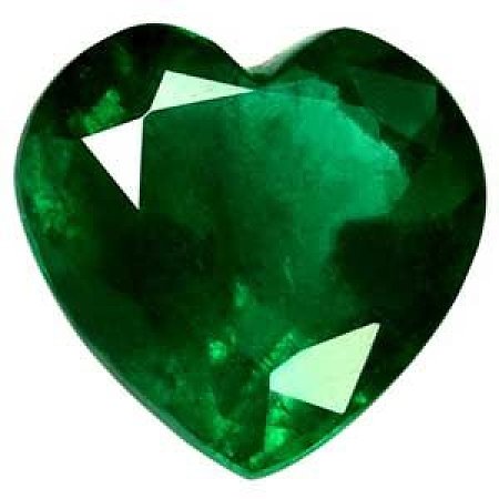 1.90 ct Heart Green Natural Emerald