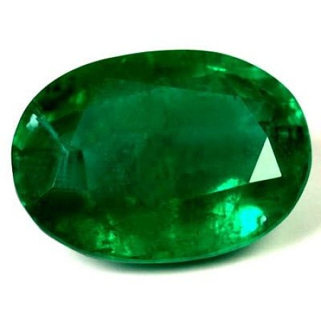 3.81 ct Oval Green Natural Emerald