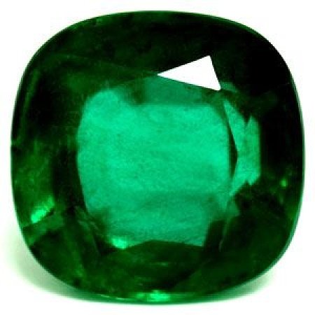 5.26 ct Cushion Green Natural Emerald