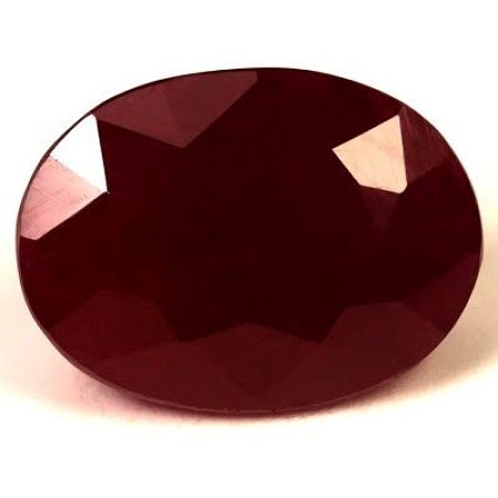 6.76 ct Oval Red Natural Ruby