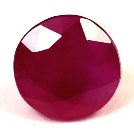 1.38 ct Round Red Natural Ruby