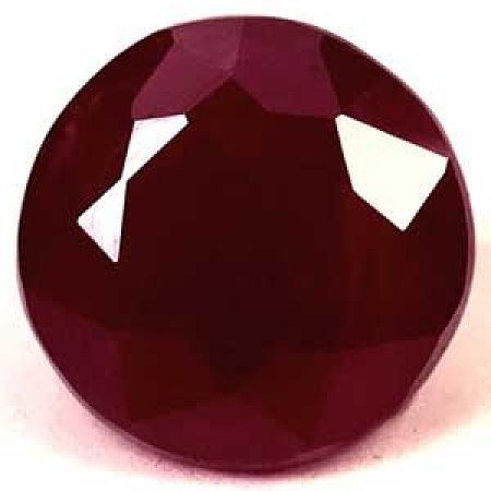 1.28 ct Round Red Natural Ruby
