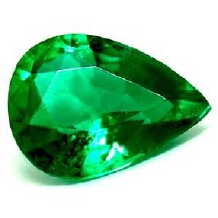 0.78 ct Pear Green Natural Emerald