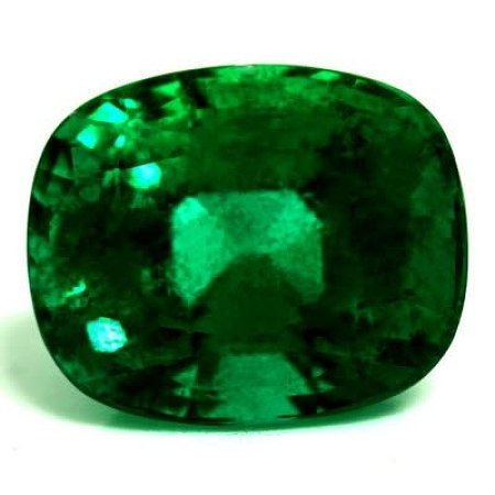 5.47 ct Cushion Green Natural Emerald