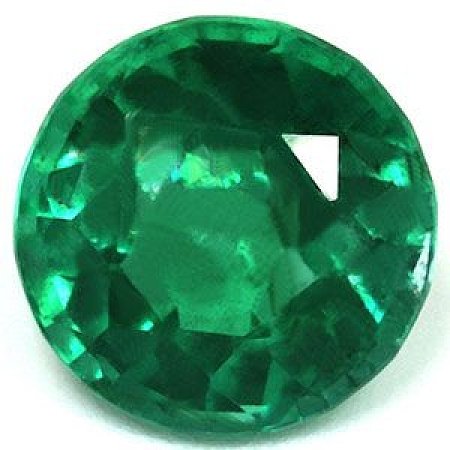 1.56 ct Round Green Natural Emerald
