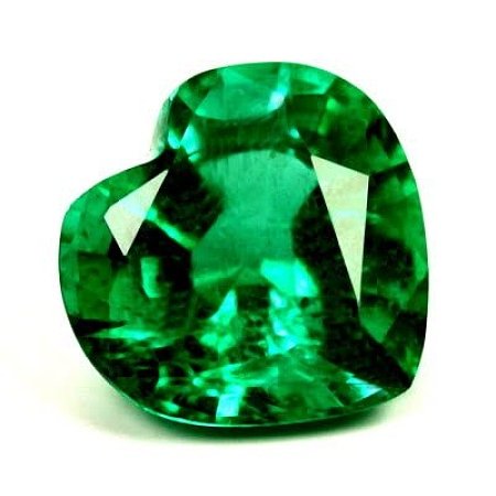 1.01 ct Heart Green Natural Emerald