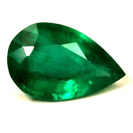 1.33 ct Pear Green Natural Emerald