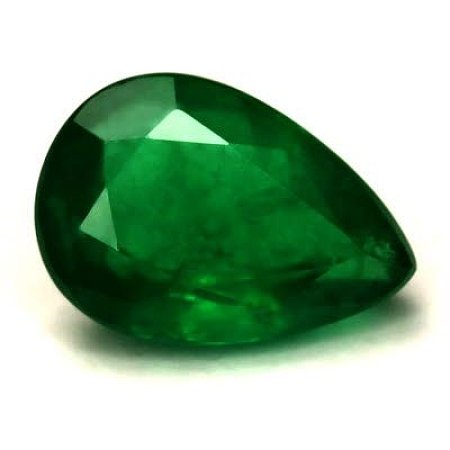 1.32 ct Pear Green Natural Emerald
