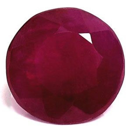 1.49 ct Round Red Natural Ruby