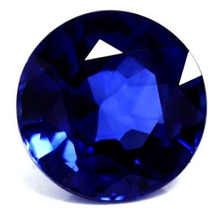 3.03 ct Round Blue Natural Sapphire