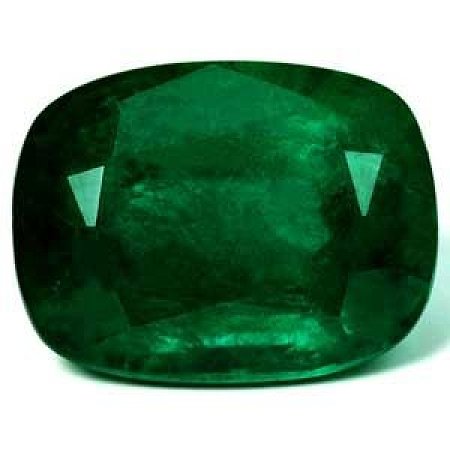 8.20 ct Cushion Green Natural Emerald