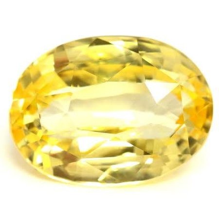 4.68 ct Oval Yellow Natural Sapphire