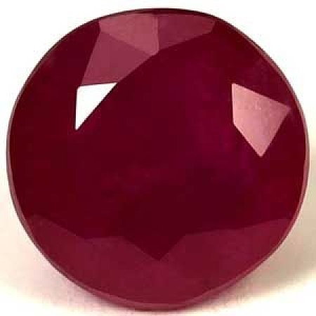 2.24 ct Round Red Natural Ruby