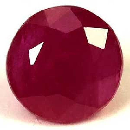1.21 ct Round Red Natural Ruby