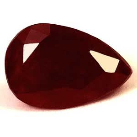 0.93 ct Pear Red Natural Ruby