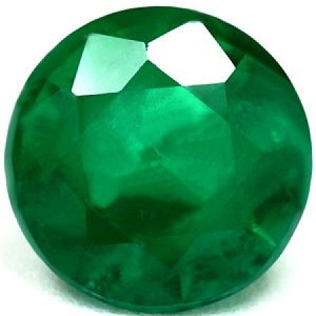 1.11 ct Round Green Natural Emerald