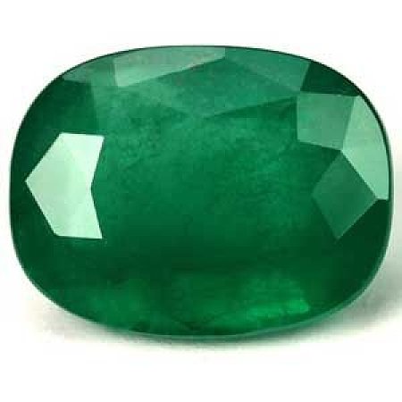 4.17 ct Cushion Green Natural Emerald