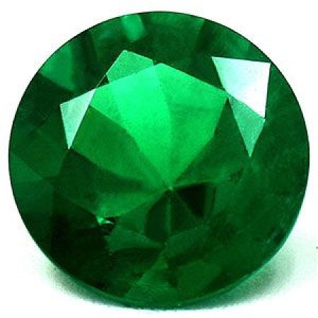1.26 ct Round Green Natural Emerald