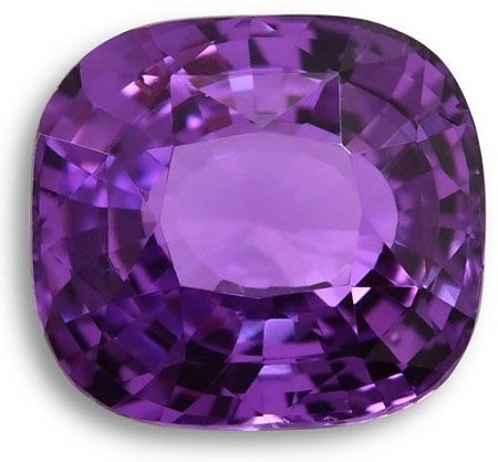 3.04 ct Cushion Purple Natural Sapphire