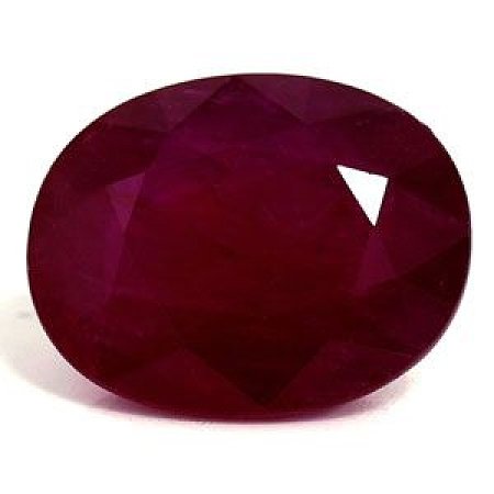 3.65 ct Oval Red Natural Ruby