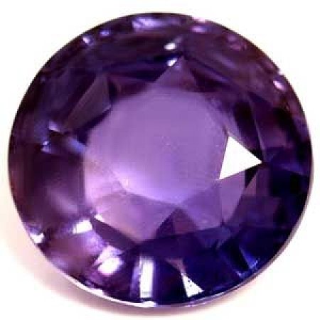3.08 ct Round Purple Natural Sapphire