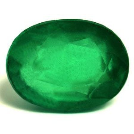 4.05 ct Oval Green Natural Emerald