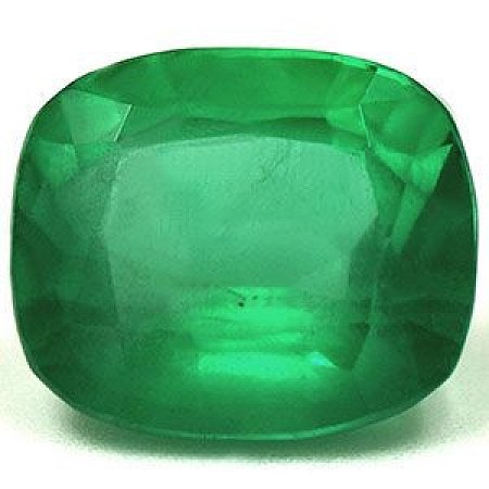 3.30 ct Cushion Green Natural Emerald