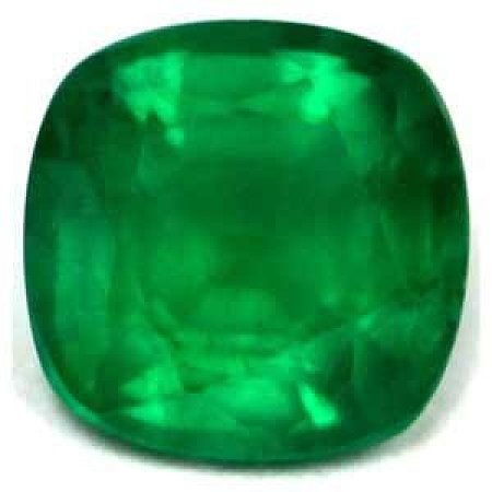 0.70 ct Cushion Green Natural Emerald