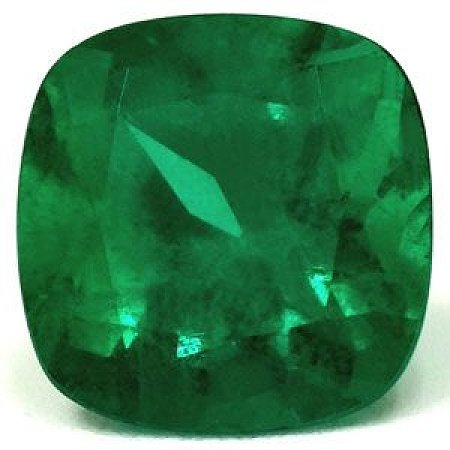 2.61 ct Cushion Green Natural Emerald