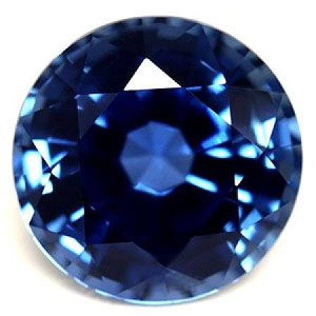 1.38 ct Round Blue Natural Sapphire