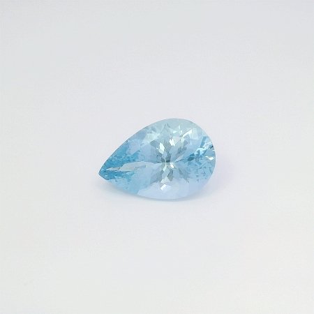 9.58 ct Pear Blue Natural Aquamarine