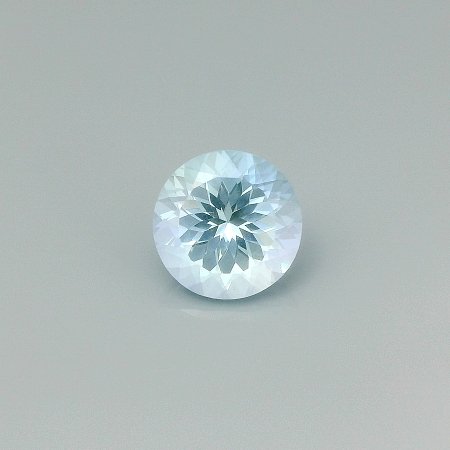 3.53 ct Round Blue Natural Aquamarine