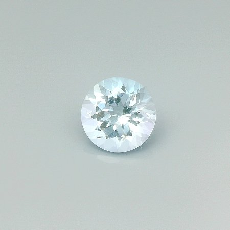 3.24 ct Round Blue Natural Aquamarine
