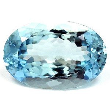 7.74 ct Oval Blue Natural Aquamarine