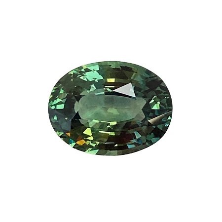 5.53 ct Oval Green Natural Sapphire
