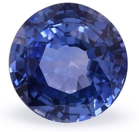 5.14 ct Round Blue Natural Sapphire