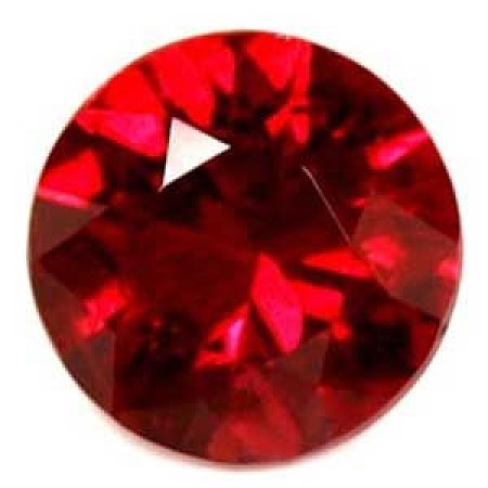 0.54 ct Round Red Natural Ruby