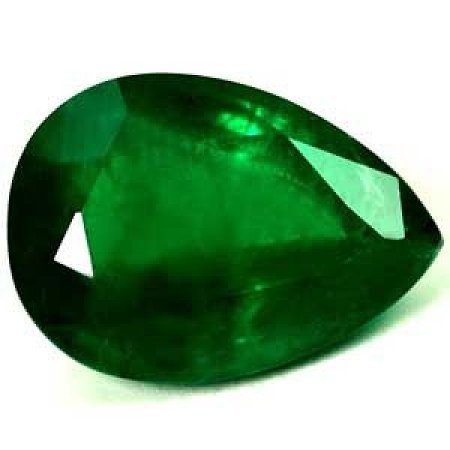 3.97 ct Pear Green Natural Emerald