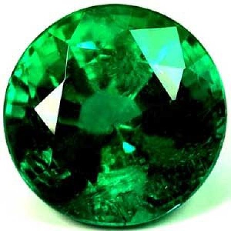 1.43 ct Round Green Natural Emerald