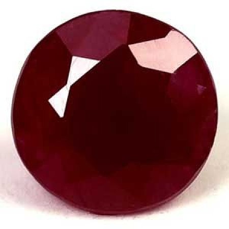 1.12 ct Round Red Natural Ruby