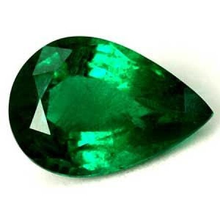 1.07 ct Pear Green Natural Emerald