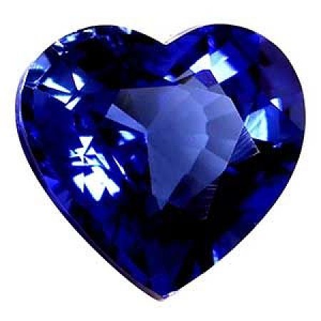 1.04 ct Heart Blue Natural Sapphire