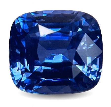 3.64 ct Cushion Blue Natural Sapphire